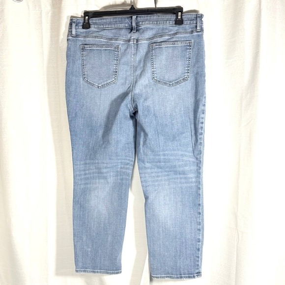 Chico Girlfriend Slim Leg Crop  Blue Women's Jeans size 16 - Picture 6 of 9
